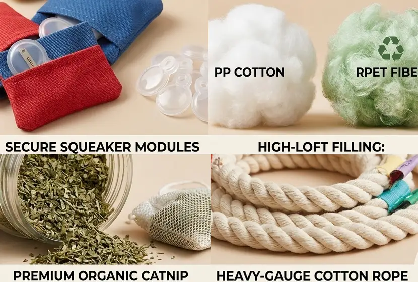 Filling & Functional Materials for Pet plush toys