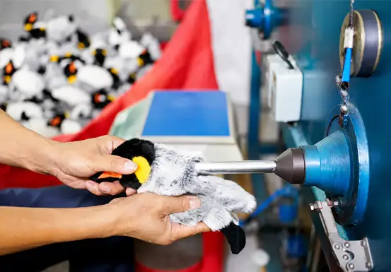 PP cotton stuffing workshop
