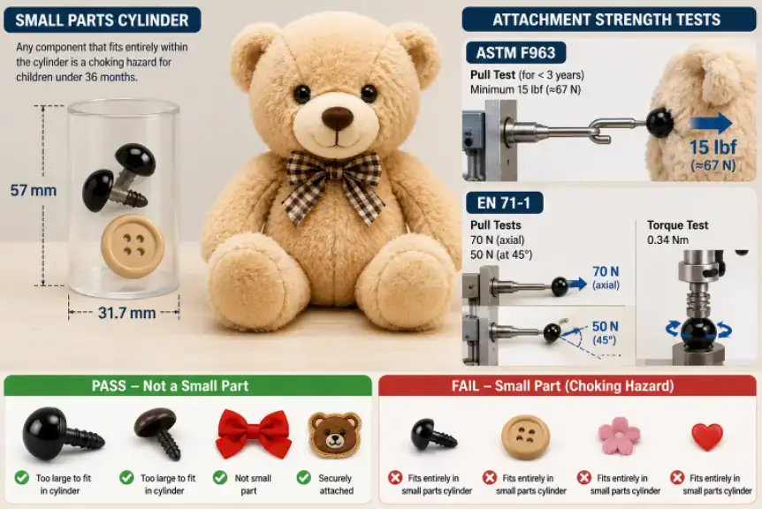 Small parts and choking hazard testing