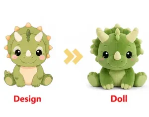 custom plushie dino