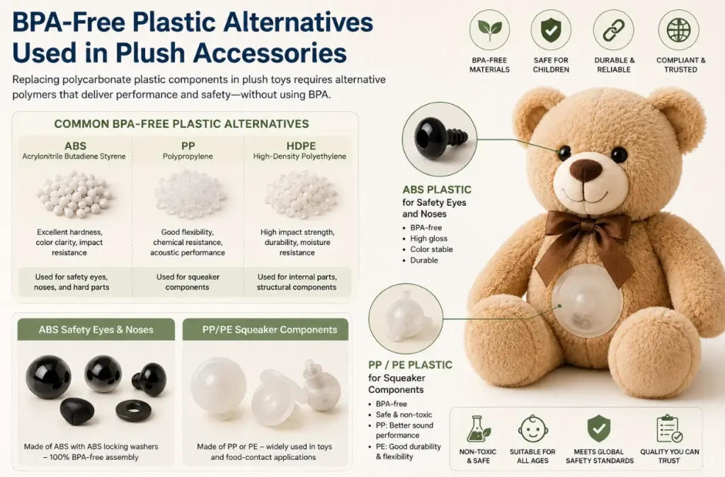BPA-Free Plastic Alternatives Used in Plush Accessories