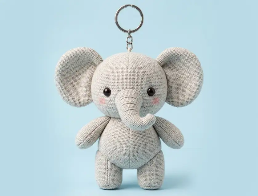 Custom Animal Plush Keychains