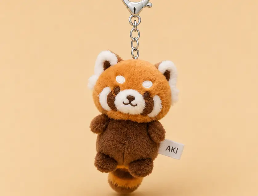Custom Mascot Plush Keychains