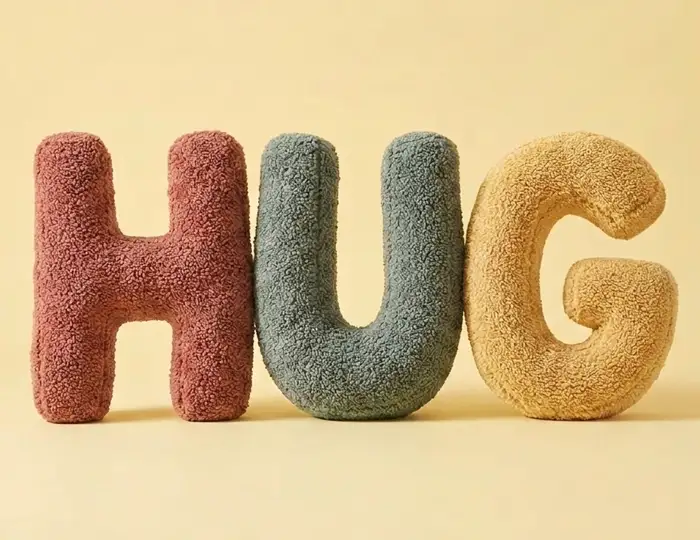 Custom Word Shape Pillow