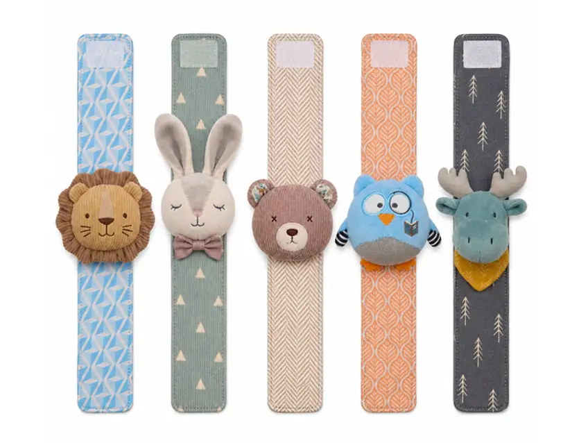 Custom baby wrist rattle