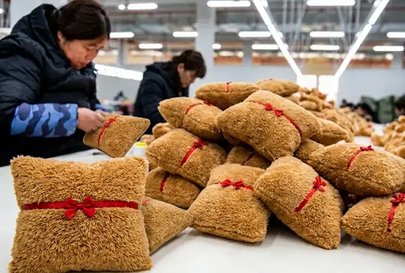 Plush pillow manufacturing