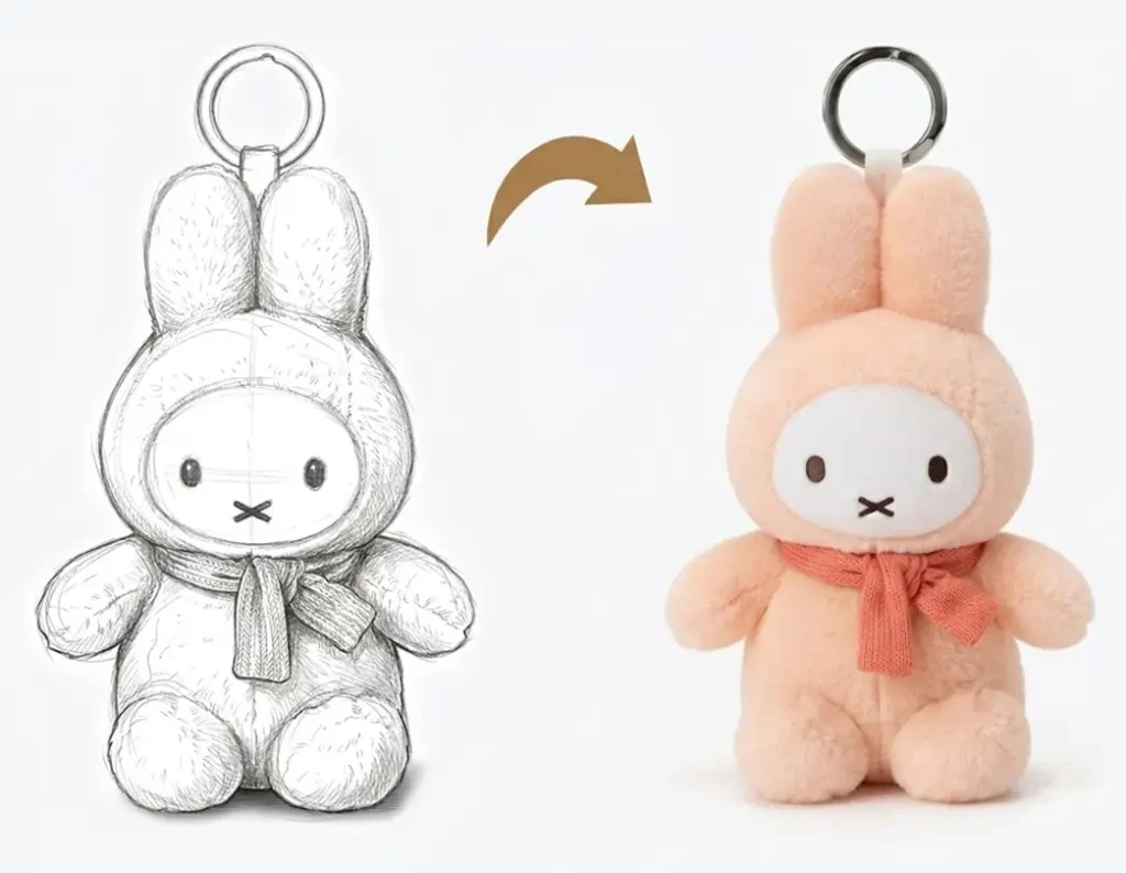 custom plush keychains solution