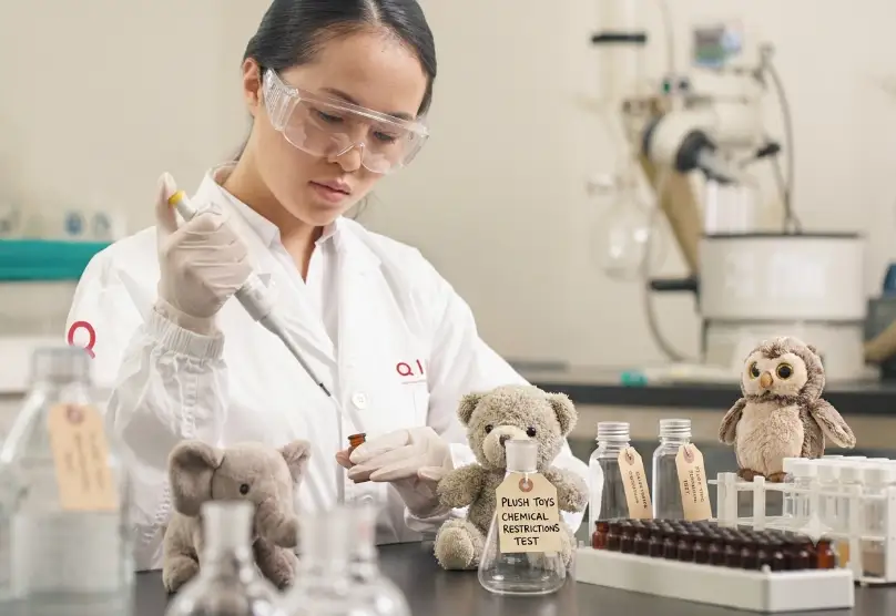 plush toys chemical test