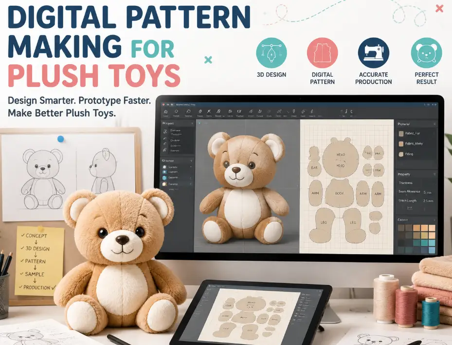 Digital Pattern Making for Plush Toys