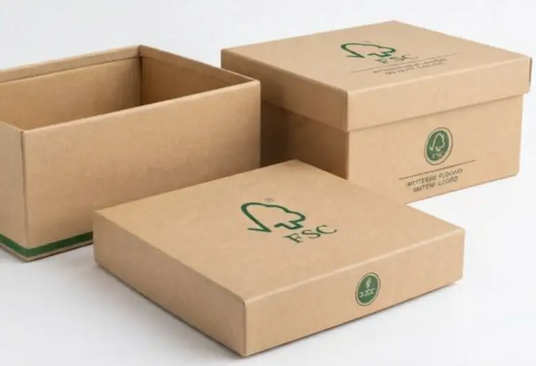 FSC-certified recycled package box