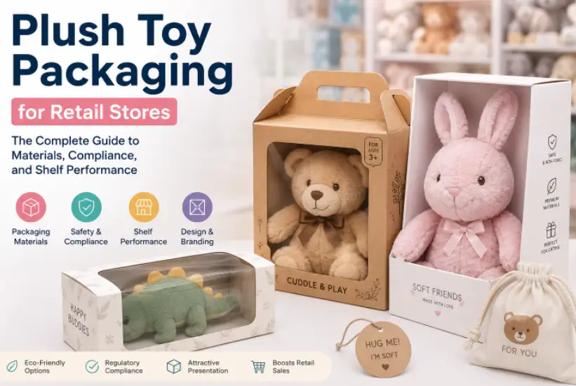 Plush Toy Packaging for Retail Stores The Complete Guide to Materials, Compliance, and Shelf Performance