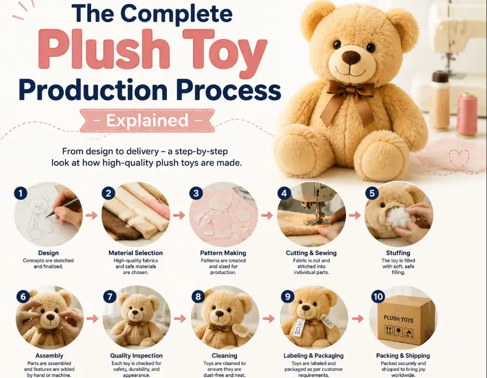 The Complete Plush Toy Production Process Explained